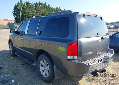 2005 Nissan Armada Se/Le из США, поврежденный, VIN 5N1AA08B35N719711